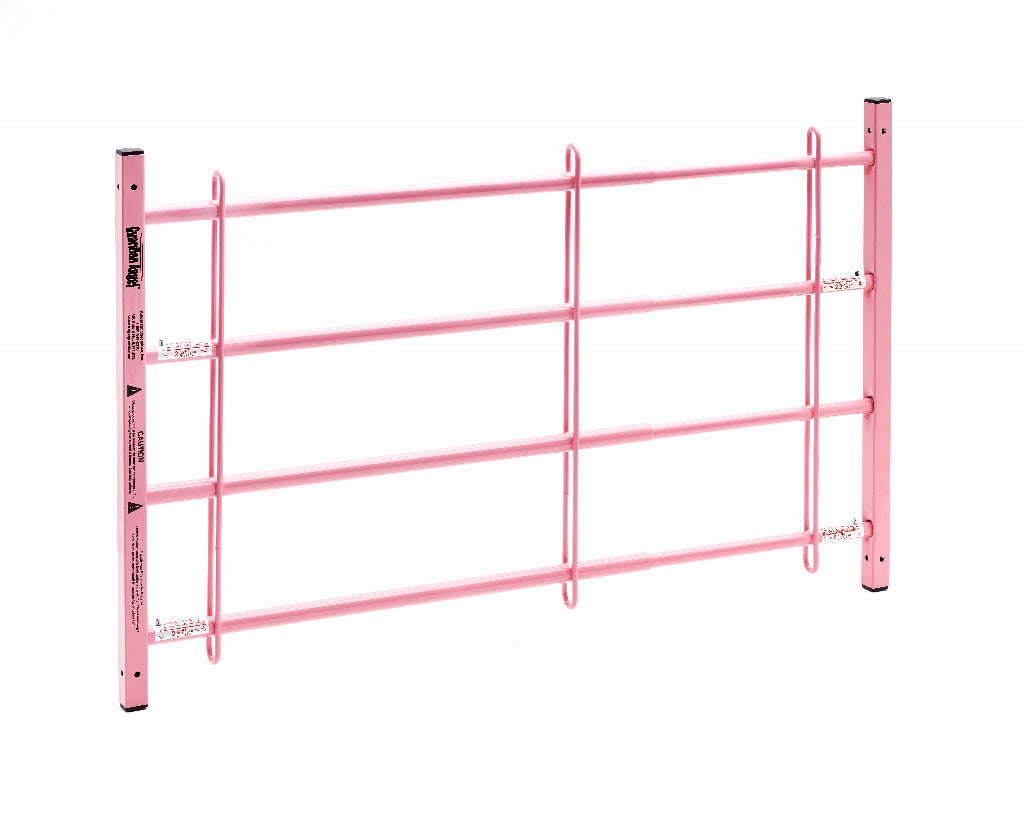Colored Adjustable Window Guards 23"-35" 4-Bar (Black, Blue, Red, Pink, Purple)
