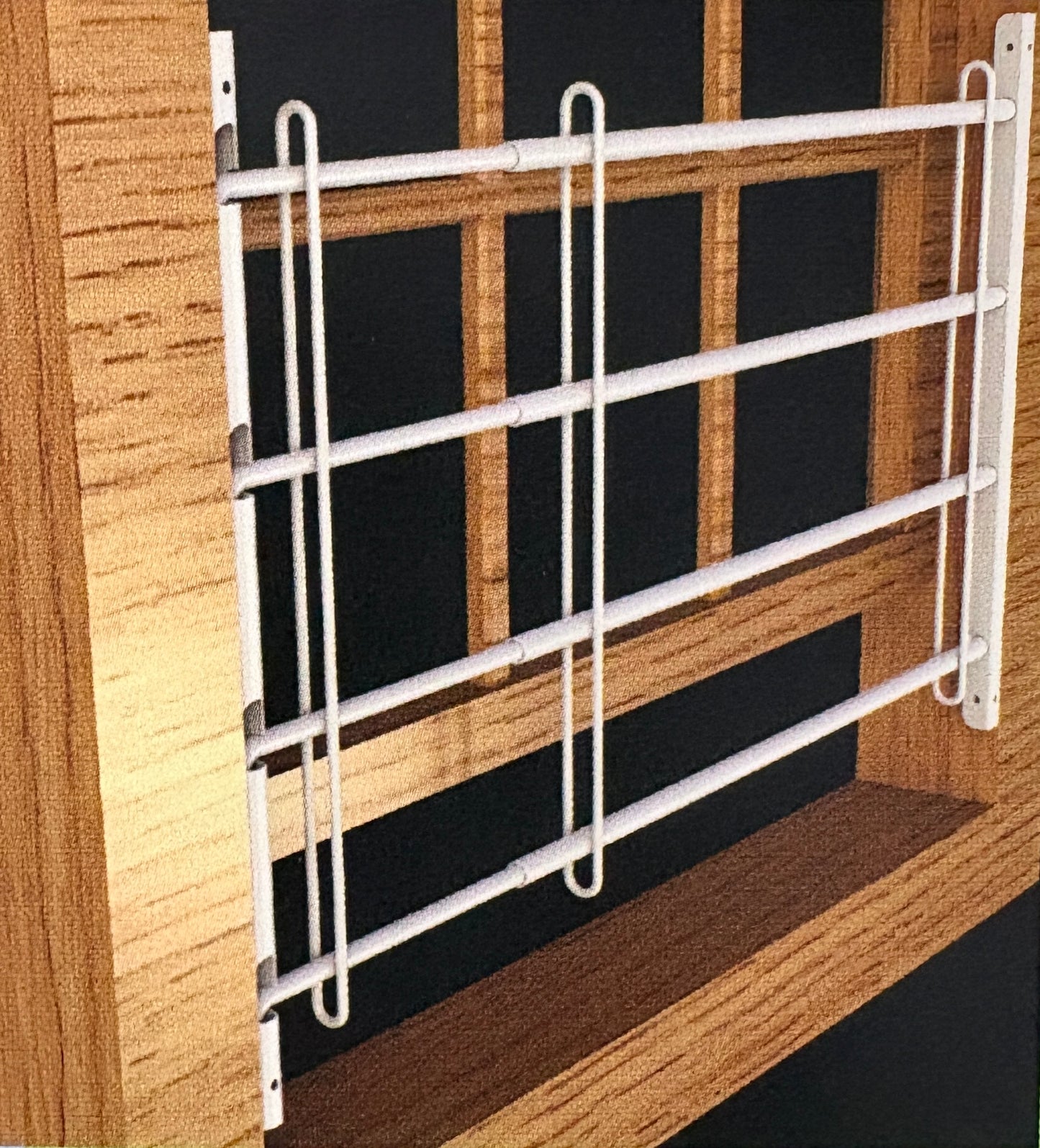 Adjustable Optim Swing Out Window Guards 23"-36" (Model WG4-2336)