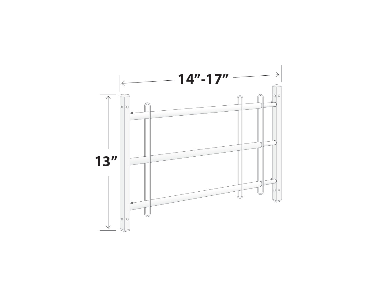 Adjustable Window Guards 14"-17" (Model 1417)