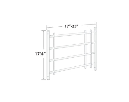 Black Adjustable Window Guards 17"-23" (Model 1723)