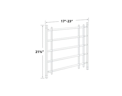 Black Adjustable Window Guards 17"-23" (Model 1723)