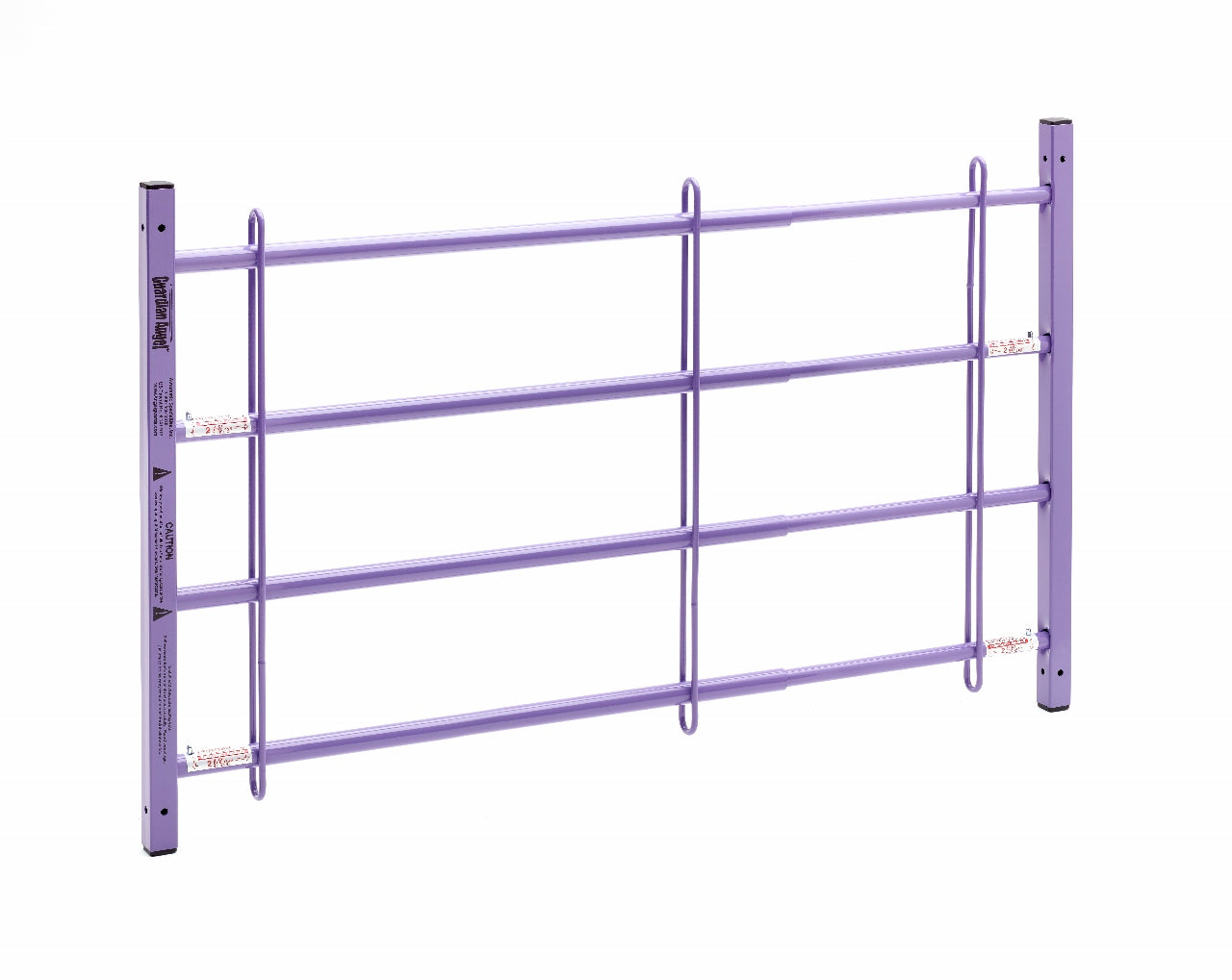 Colored Adjustable Window Guards 35"-58" 4-Bar (Black, Blue, Red, Pink, Purple)
