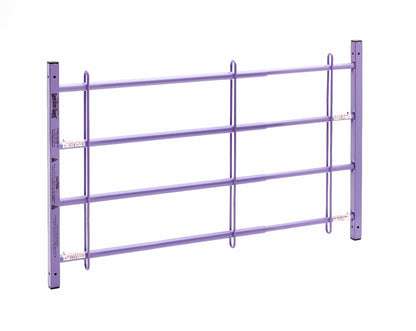 Colored Adjustable Window Guards 35"-58" 4-Bar (Black, Blue, Red, Pink, Purple)