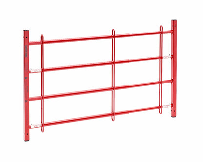 Colored Adjustable Window Guards 35"-58" 4-Bar (Black, Blue, Red, Pink, Purple)